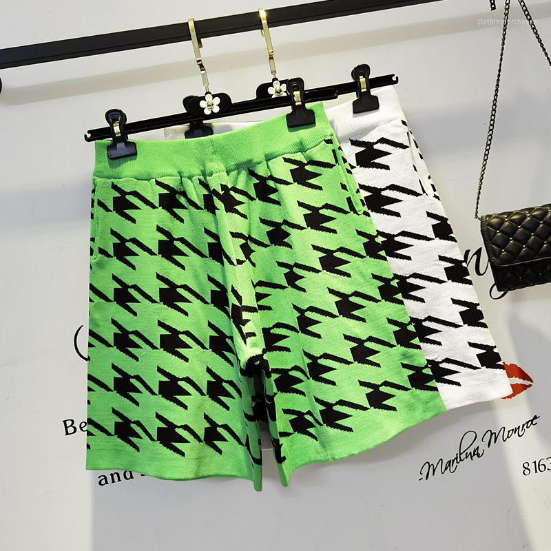Women's Shorts Green Plaid Elastic Knitted Fashion Zevity Basic High Waist Summer Women'S Casual Cycling Clothing Sports Fitness 2023
Women's Shorts Green Plaid Elastic Knitted Fashion Zevity Basic High Waist Summer Women'S Casual Cycling Clothing Sports Fitness 2023