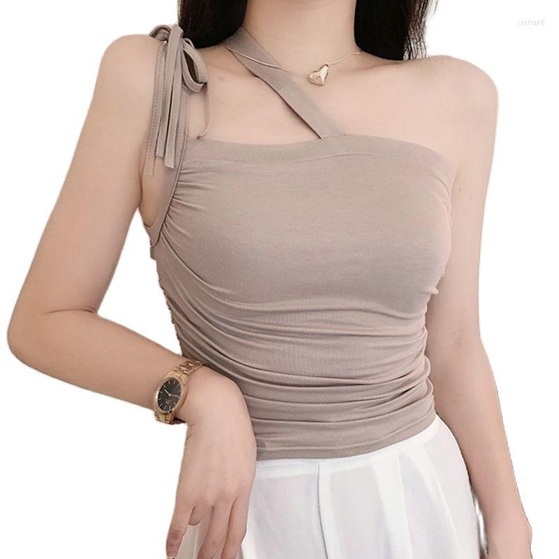 Women' Tanks 2023 Summer Women Sexy Crop Tops Irregular Lace Up Top Female Sleeveless Camis Tee Tank High Quality Black Khaki White
Women' Tanks 2023 Summer Women Sexy Crop Tops Irregular Lace Up Top Female Sleeveless Camis Tee Tank High Quality Black Khaki White