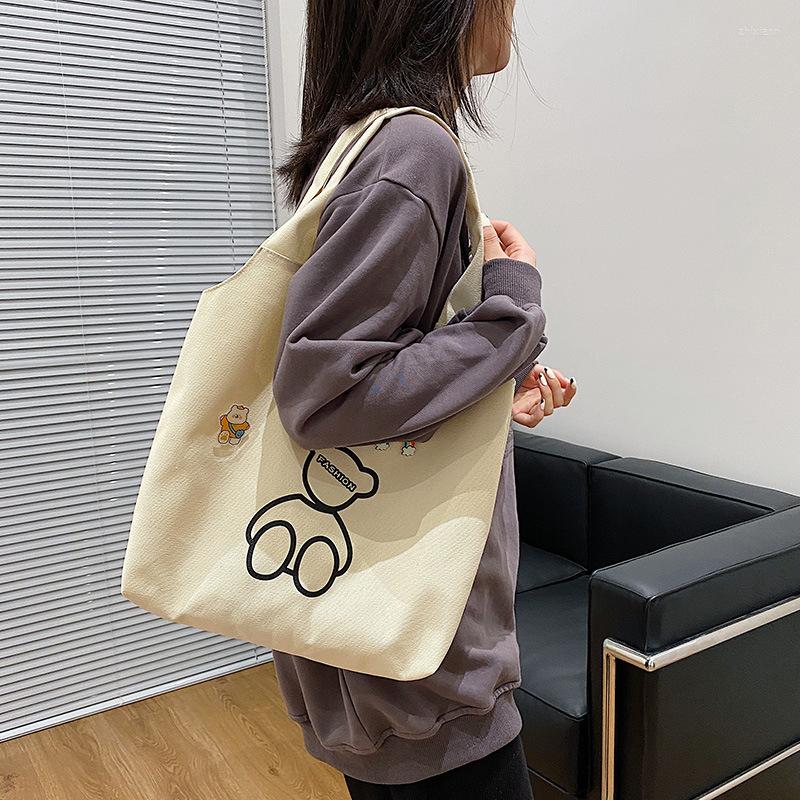 Evening Bags Cute Bear Soft Student Canvas Handbag Large Capacity Tote Bag Japanese Ins Vintage Shoulder Women's Shopping, Black
Evening Bags Cute Bear Soft Student Canvas Handbag Large Capacity Tote Bag Japanese Ins Vintage Shoulder Women's Shopping, Black