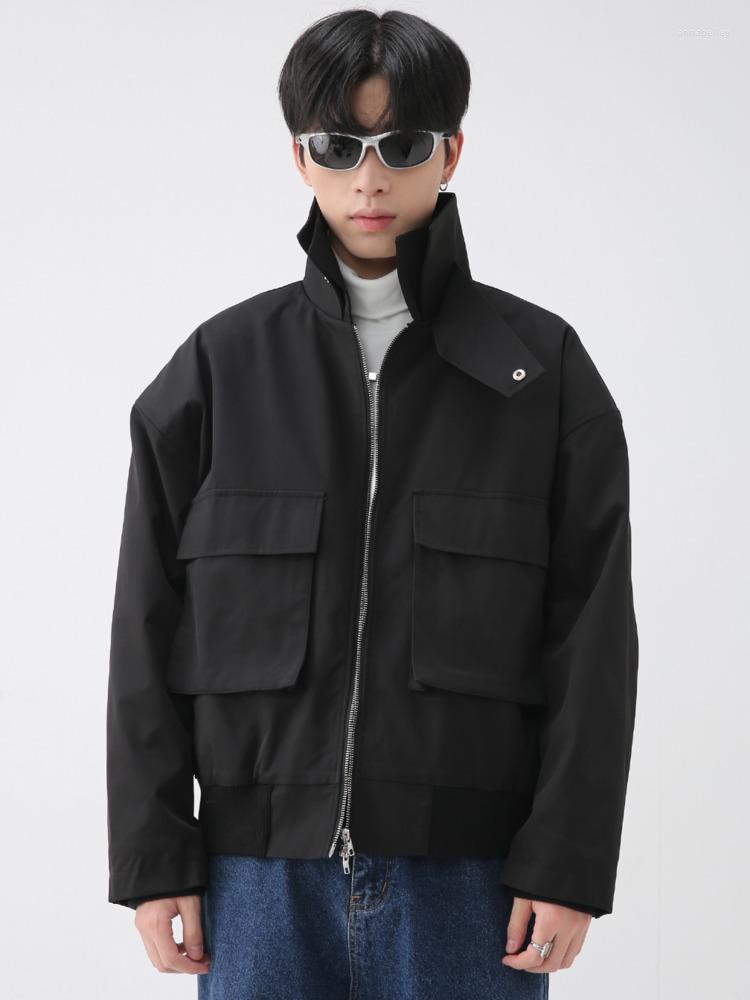 Men's Jackets SYUHGFA Men's Wear 2023 Autumn Winter Shoulder Pad Big Pockets Loose Coat Korean Streetwear Workwear Zipper Jacket, Black
Men's Jackets SYUHGFA Men's Wear 2023 Autumn Winter Shoulder Pad Big Pockets Loose Coat Korean Streetwear Workwear Zipper Jacket, Black