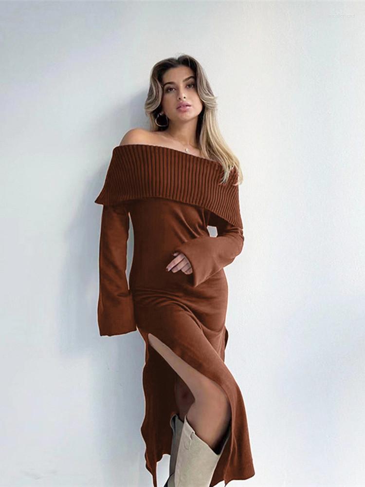 Casual Dresses Hirigin Elegant Women Fall Off Shoulder Bodycon Sweater Dress Long Sleeve Slim Fit Knitted Pullover Pencil, Black
Casual Dresses Hirigin Elegant Women Fall Off Shoulder Bodycon Sweater Dress Long Sleeve Slim Fit Knitted Pullover Pencil, Black