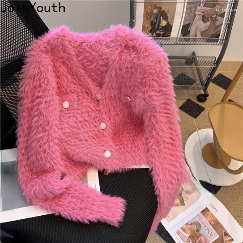 Women' Knits Sweet Cropped Cardigan Women Clothing V-neck Long Sleeve Mohair Knitting Sueter Pull Femme Fashion Y2k Sweaters Mujer, White
Women' Knits Sweet Cropped Cardigan Women Clothing V-neck Long Sleeve Mohair Knitting Sueter Pull Femme Fashion Y2k Sweaters Mujer, White