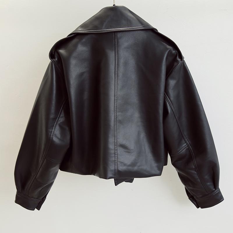 Women' Leather Spring Women Faux Jacket Biker Red White Black Coat Turndown Collar PU Motorcycle Jackets Loose Streetwear Outerwear
Women' Leather Spring Women Faux Jacket Biker Red White Black Coat Turndown Collar PU Motorcycle Jackets Loose Streetwear Outerwear