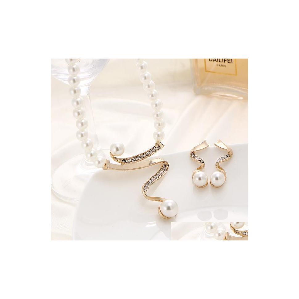 Earrings Necklace Pearls Jewelry Sets Women Christmas Gift Party Wedding Jewlery Set Pretty Of Decorat Drop Delivery Dhdih, Other
Earrings Necklace Pearls Jewelry Sets Women Christmas Gift Party Wedding Jewlery Set Pretty Of Decorat Drop Delivery Dhdih, Other