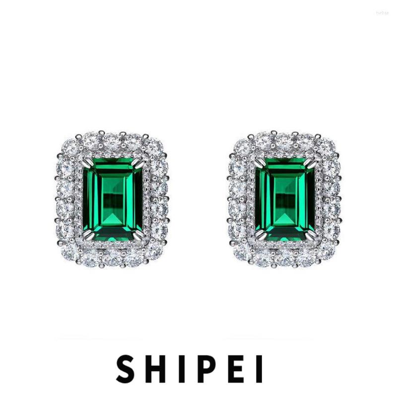 Stud Earrings SHIPEI Classic 925 Sterling Silver Emerald Cut 6 CT Ruby White Sapphire Gemstone Fine Jewelry Wholesale
Stud Earrings SHIPEI Classic 925 Sterling Silver Emerald Cut 6 CT Ruby White Sapphire Gemstone Fine Jewelry Wholesale