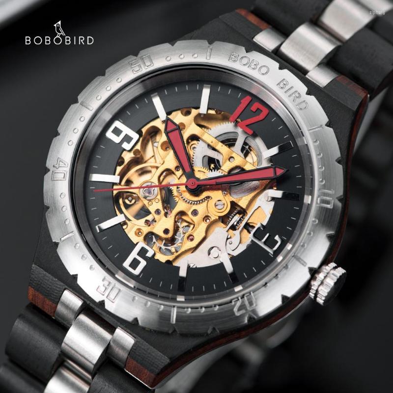Wristwatches Relogio Masculino Mechanical Wooden Watch BOBO BIRD Top Brand Fashion Men Wristwatch Customized Logo Drop Gift Box M-S11, Gq029-3a
Wristwatches Relogio Masculino Mechanical Wooden Watch BOBO BIRD Top Brand Fashion Men Wristwatch Customized Logo Drop Gift Box M-S11, Gq029-3a