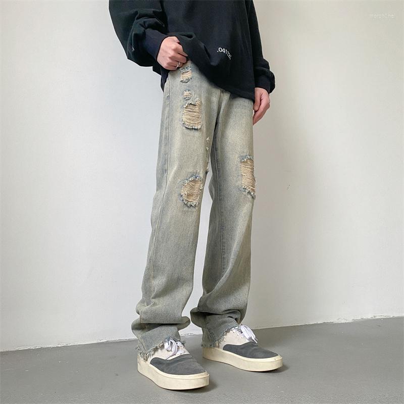 Men's Jeans Ripped Baggy Men Fashion Retro Casual Straight Streetwear Hip-hop Loose Holes Denim Pants Mens Trousers -2XL, Picture color
Men's Jeans Ripped Baggy Men Fashion Retro Casual Straight Streetwear Hip-hop Loose Holes Denim Pants Mens Trousers -2XL, Picture color