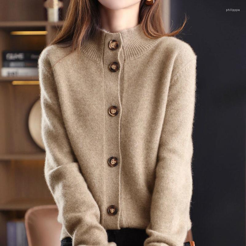Women' Knits DUOFAN Stand Collar Knitted Cardigans Women Korean Solid Temperament Loose Short Sweaters Autumn Winter Knitting Coats Tops, Black
Women' Knits DUOFAN Stand Collar Knitted Cardigans Women Korean Solid Temperament Loose Short Sweaters Autumn Winter Knitting Coats Tops, Black
