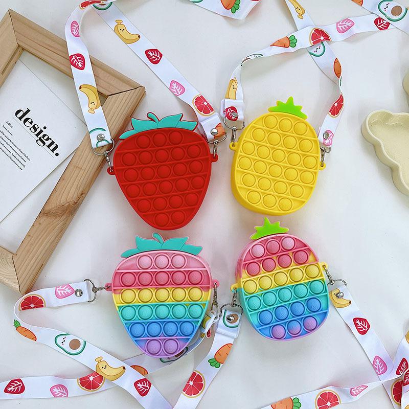 Evening Bags Colorful Small Bag For Girls Cartoon Silica Gel 2023 Bubble Fresh Fruit Messenger Coin Purse
Evening Bags Colorful Small Bag For Girls Cartoon Silica Gel 2023 Bubble Fresh Fruit Messenger Coin Purse
