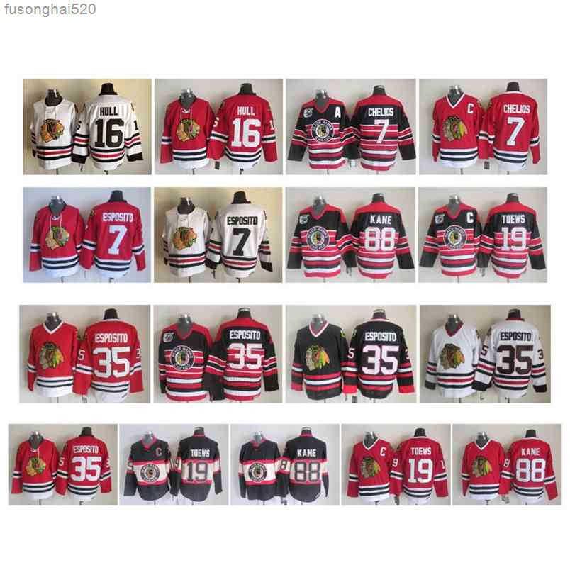 95 Vintage Chicago Blackhawks Jersey 35 Tony Esposito 16 Brett Hull 3 Pierre Pilote 7 Phil Esposito Chris Chelios 19 Toews CCM Retro Hockey, As pic
95 Vintage Chicago Blackhawks Jersey 35 Tony Esposito 16 Brett Hull 3 Pierre Pilote 7 Phil Esposito Chris Chelios 19 Toews CCM Retro Hockey, As pic