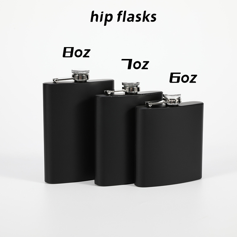 6oz 7oz 8oz Black Frosted Hip Flask 304 stainless steel mini wine kettle Outdoor camping portable wine pot Z11
6oz 7oz 8oz Black Frosted Hip Flask 304 stainless steel mini wine kettle Outdoor camping portable wine pot Z11