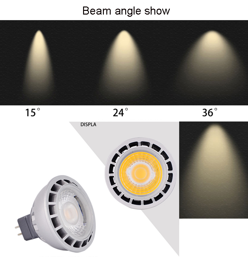 Dimmable LED Spotlight COB Light Bulbs E27 MR16 GU10 GU5.3 3W 5W Spotlight bulb 110V 220V Recessed Lighting