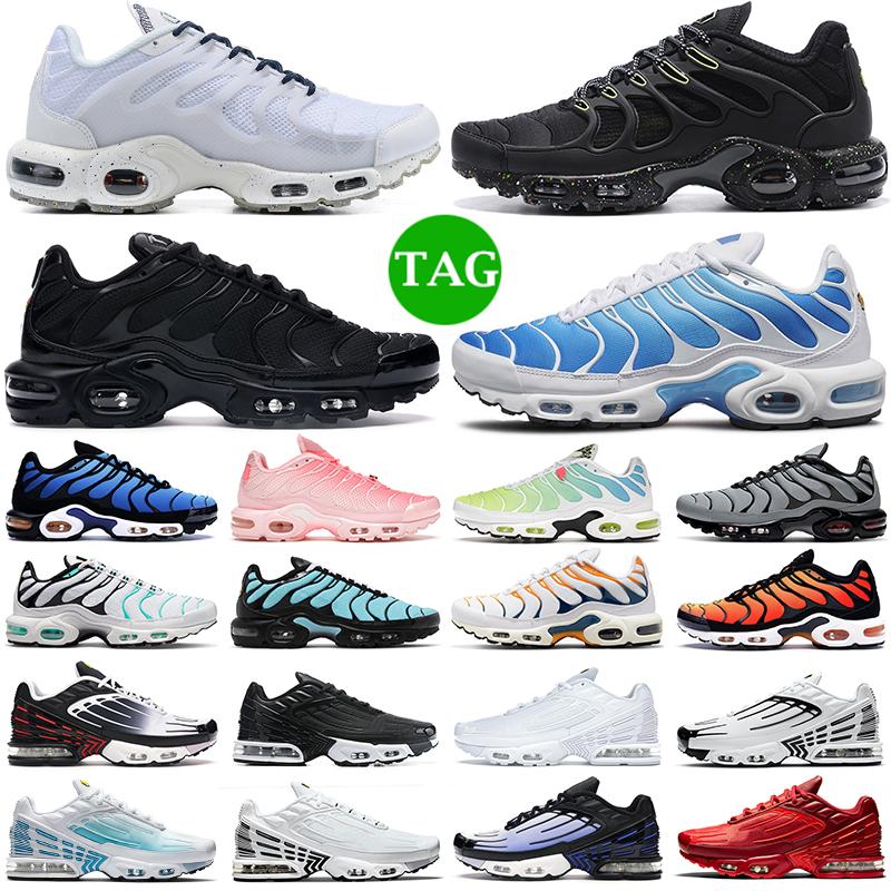 

2022 men women running shoes tn plus 3 Terrascape Triple Black white Atlanta Hyper Sky Blue Fury Jade Laser Wolf Grey mens trainers outdoor sports sneakers