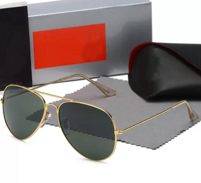 Designer aviator 3025r Sunglasses for Men Rale Ban glasses Woman UV400 Protection Shades Real Glass Lens Gold Metal Frame Driving Fishing Sunnies with Original Box
Designer aviator 3025r Sunglasses for Men Rale Ban glasses Woman UV400 Protection Shades Real Glass Lens Gold Metal Frame Driving Fishing Sunnies with Original Box
