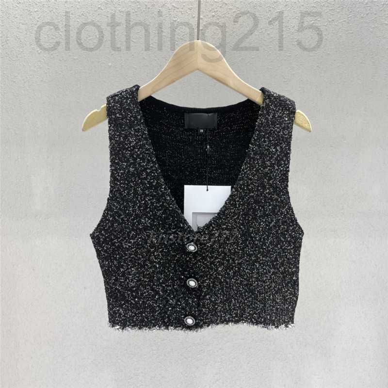 Women' Tanks & Camis Designer 2022 women short sweaters designer tops with sequins button girls milan runway crop top shirt clothing high end v-neck stretch 1X6A, Black
Women' Tanks & Camis Designer 2022 women short sweaters designer tops with sequins button girls milan runway crop top shirt clothing high end v-neck stretch 1X6A, Black