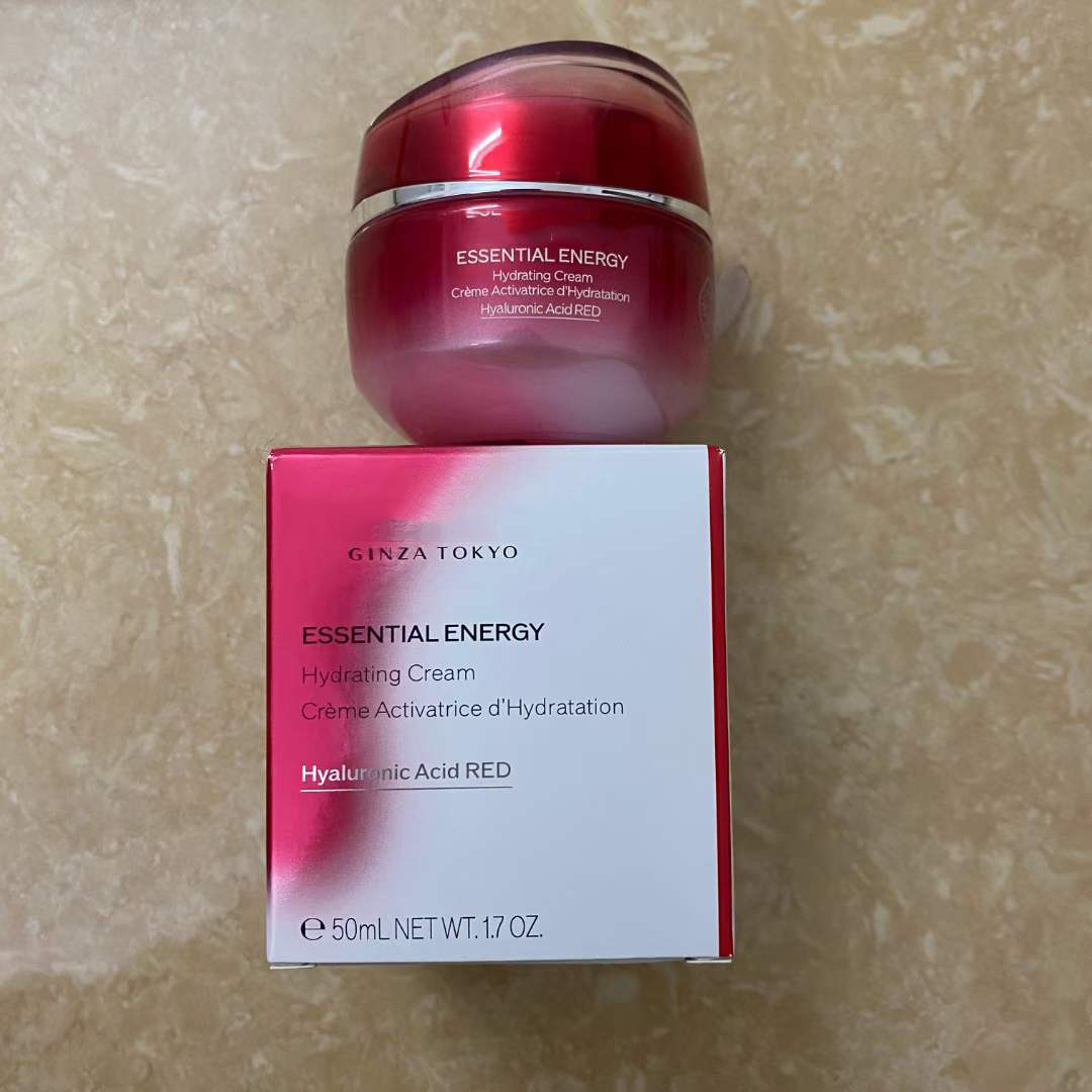 Japan brand ESSENTIALENERGY Hydrating Cream 50ml Creme Activatrice dHydratation Hyalur nic Acid RED 
Japan brand ESSENTIALENERGY Hydrating Cream 50ml Creme Activatrice dHydratation Hyalur nic Acid RED