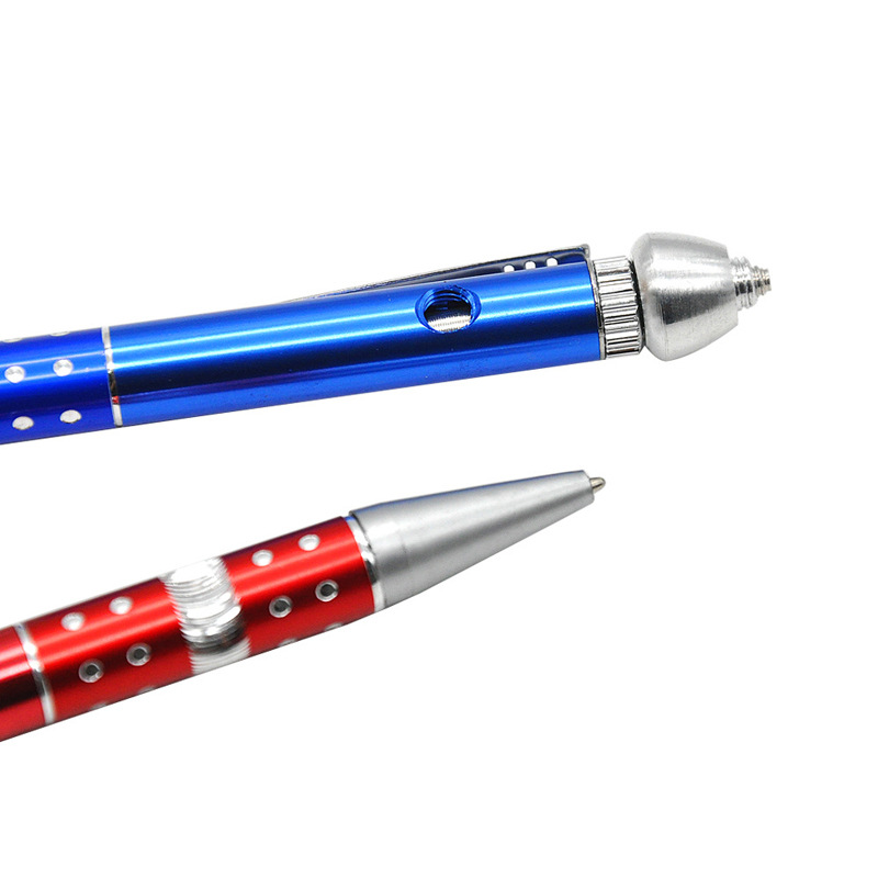 Creative Ballpoint Pen Shaped Smoking Pipes Portable Metal Pipe Detachable Household Smoking Accessories