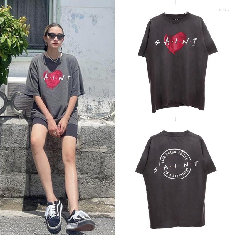 Men' T Shirts High Quality 23SS Saint Michael Made Old Letters Love Printing Short Sleeve Shirt Street Men Women Cotton
Men' T Shirts High Quality 23SS Saint Michael Made Old Letters Love Printing Short Sleeve Shirt Street Men Women Cotton