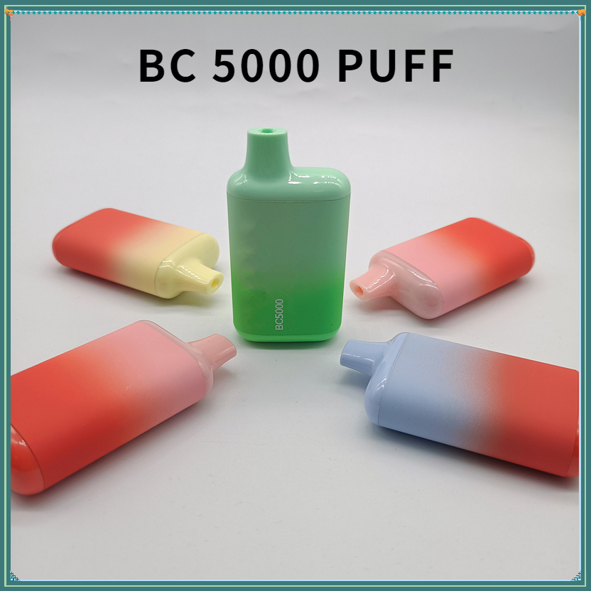 BC 5000 puffs Electronic Cigarettes Disposable vape Device starter Kit 650mAh Battery 13ml Pre-Filled pod with built-in coil chargeable Pen wholesale
BC 5000 puffs Electronic Cigarettes Disposable vape Device starter Kit 650mAh Battery 13ml Pre-Filled pod with built-in coil chargeable Pen wholesale