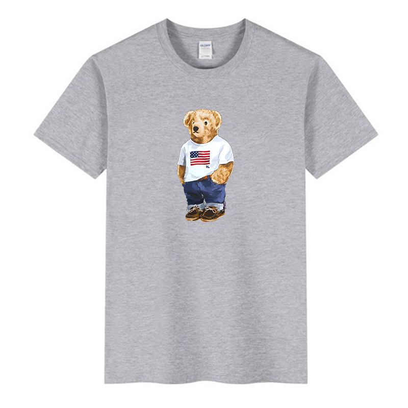 2023 Brand bear polo shirts Men's T-Shirts designer shirt Sports Summer cotton fashion mens women Tees Black luxury clothes dunks clothes, Gray
2023 Brand bear polo shirts Men's T-Shirts designer shirt Sports Summer cotton fashion mens women Tees Black luxury clothes dunks clothes, Gray