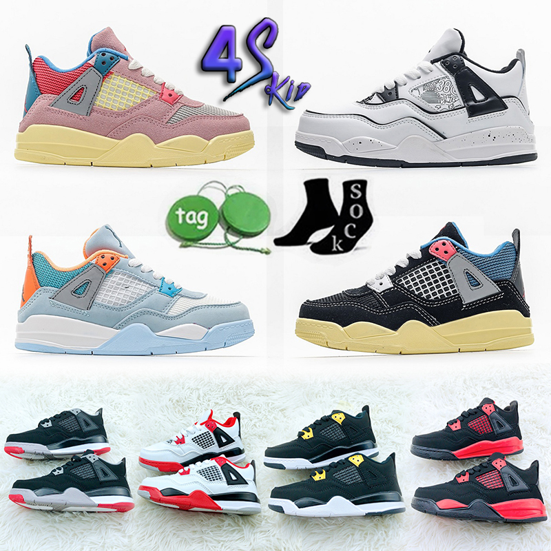 Casual Shoes Kids University Blue Guava Ice Lighting Yellow Jumpman 4S IV DIY Outdoor Sports Sneaker 4 OG
Casual Shoes Kids University Blue Guava Ice Lighting Yellow Jumpman 4S IV DIY Outdoor Sports Sneaker 4 OG