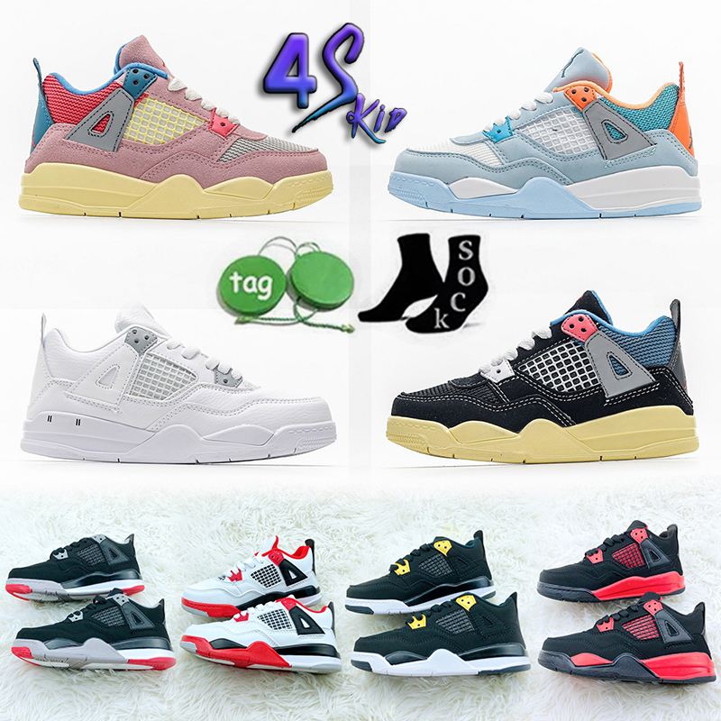 2023 Kids Baby 4 4s Basketball Shoes Children Boy and Gril Sport Sneakers Pine Green Game Royal Scotts Obsidian Chicago Bred Outdoor Sports 26-35
2023 Kids Baby 4 4s Basketball Shoes Children Boy and Gril Sport Sneakers Pine Green Game Royal Scotts Obsidian Chicago Bred Outdoor Sports 26-35