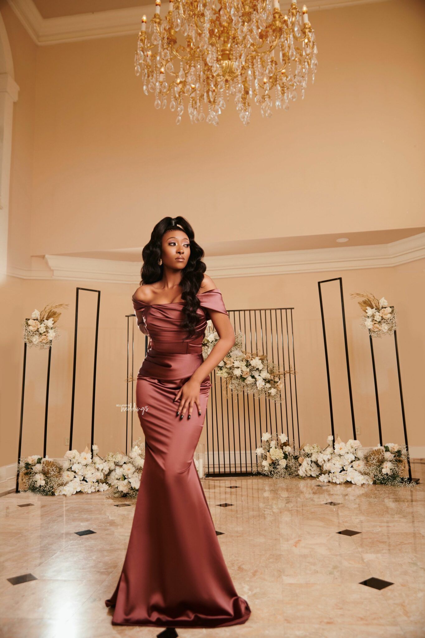 Mermaid Bridesmaid Dresses Off Shoulder African Wedding Guest Party Gowns Crystal Black Women Evening Dress Plus Size Maid Of Honor Robes De Soiree Sw