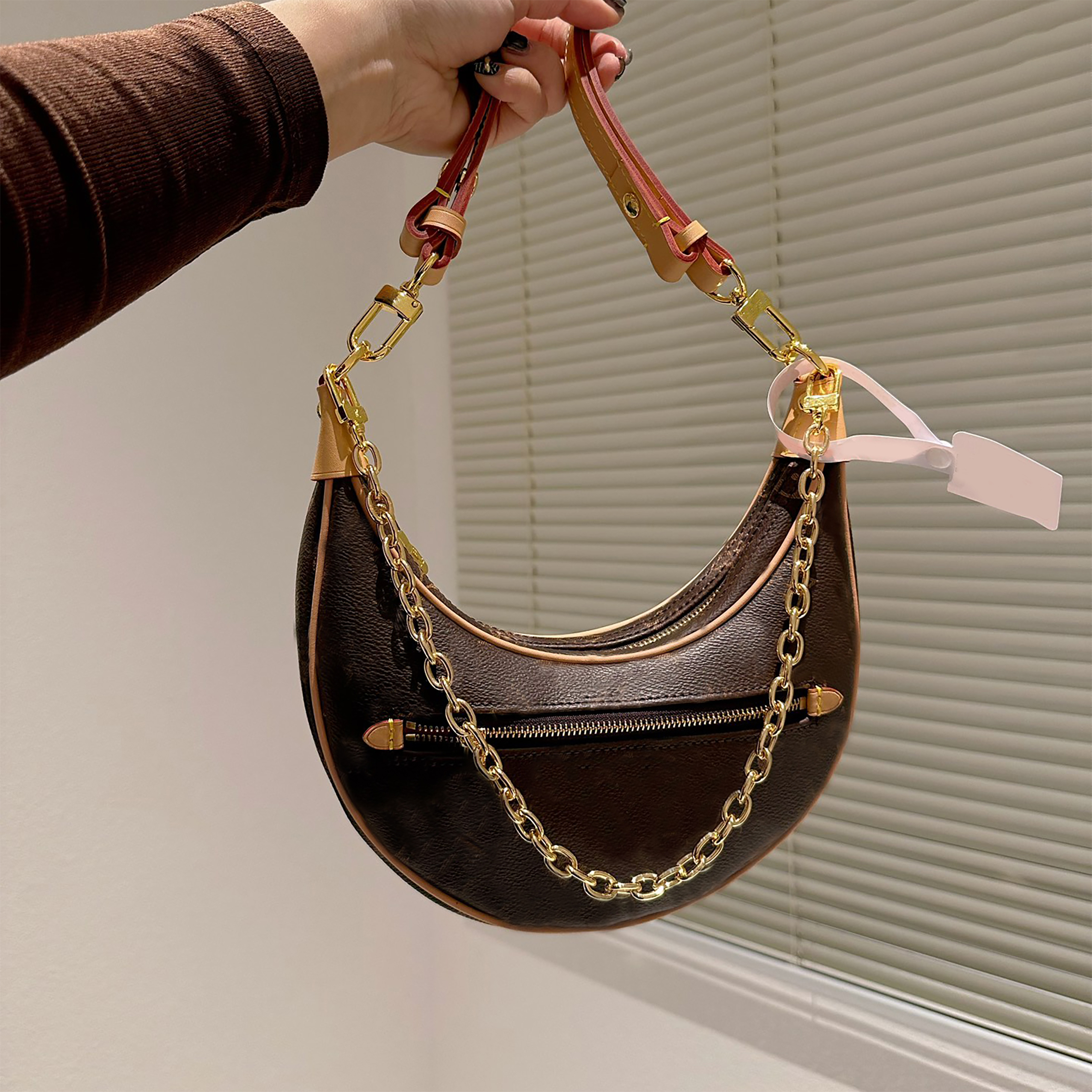 Women's handbag Designer handbag Shoulder bag Luxury luxury handbag Carry messenger bag Shopping bag Wallet Letter flower single handle Wallet Women's handbag