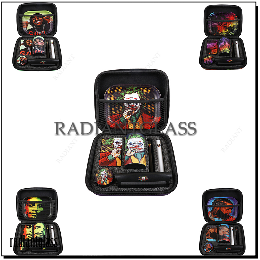 Hookahs Mini Smoke Kits Include Rolling Tray case Moisturizing Jar trays set Portable seven-piece set combination pack Smoking sets
Hookahs Mini Smoke Kits Include Rolling Tray case Moisturizing Jar trays set Portable seven-piece set combination pack Smoking sets