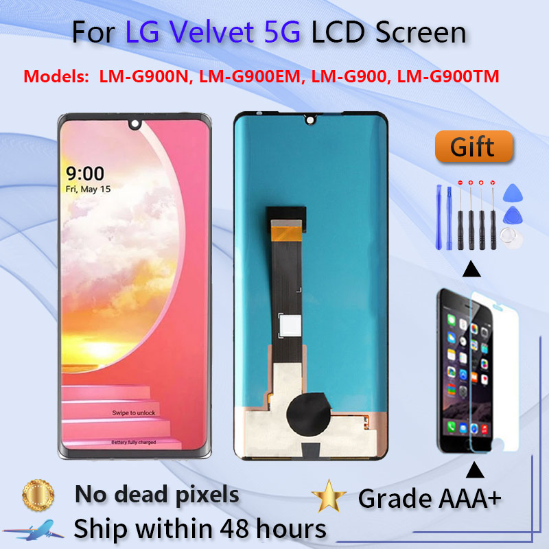 Original For LG Velvet 5G G9 G900 LM-G900N LCD Display Touch Screen Digitizer Assembly Replacement Part Free Tools
Original For LG Velvet 5G G9 G900 LM-G900N LCD Display Touch Screen Digitizer Assembly Replacement Part Free Tools