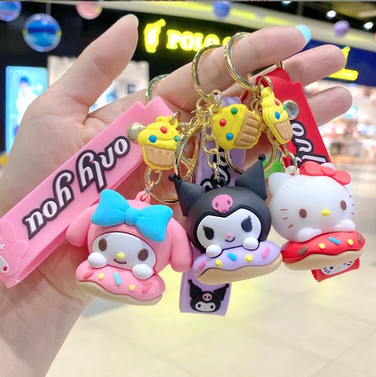 Key chain Backpack Ornament Accessories key Ring Gifts Cartoon Kuromi With Doughnut Silicon Pendant Jewelry
Key chain Backpack Ornament Accessories key Ring Gifts Cartoon Kuromi With Doughnut Silicon Pendant Jewelry