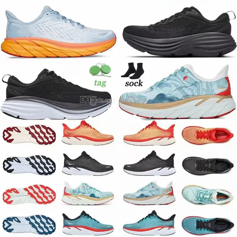 Running Shoes HOKA ONE ONE Movement Bondi Clifton 8 Carbon X2 Breathable Outdoor Sports Walking Sneaker Real Teal Black Seaweed Green Floral Mens Womens Trainer
Running Shoes HOKA ONE ONE Movement Bondi Clifton 8 Carbon X2 Breathable Outdoor Sports Walking Sneaker Real Teal Black Seaweed Green Floral Mens Womens Trainer