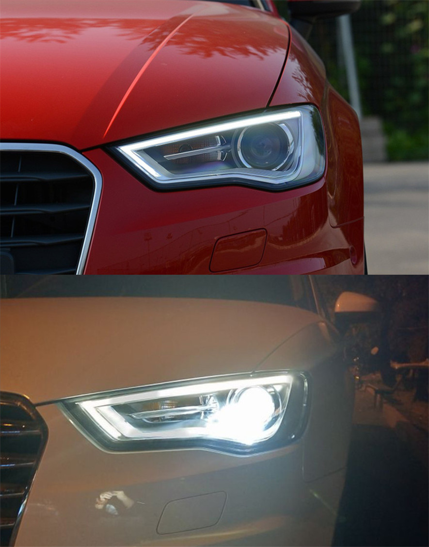 Car Styling for A3 Headlights 20 13-20 16 Upgrade S3 All LED Headlight DRL Hid Head Lamp Angel Eye Bi Xenon Beam Accessories