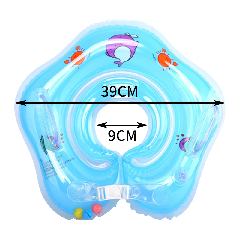 Inflatable Floats tubes Inflatable Circle for Baby Swimming Pool Baby Neck Ring Tube Baby Float Ring Safety Infant born Bathing Neck Float Swim 230215