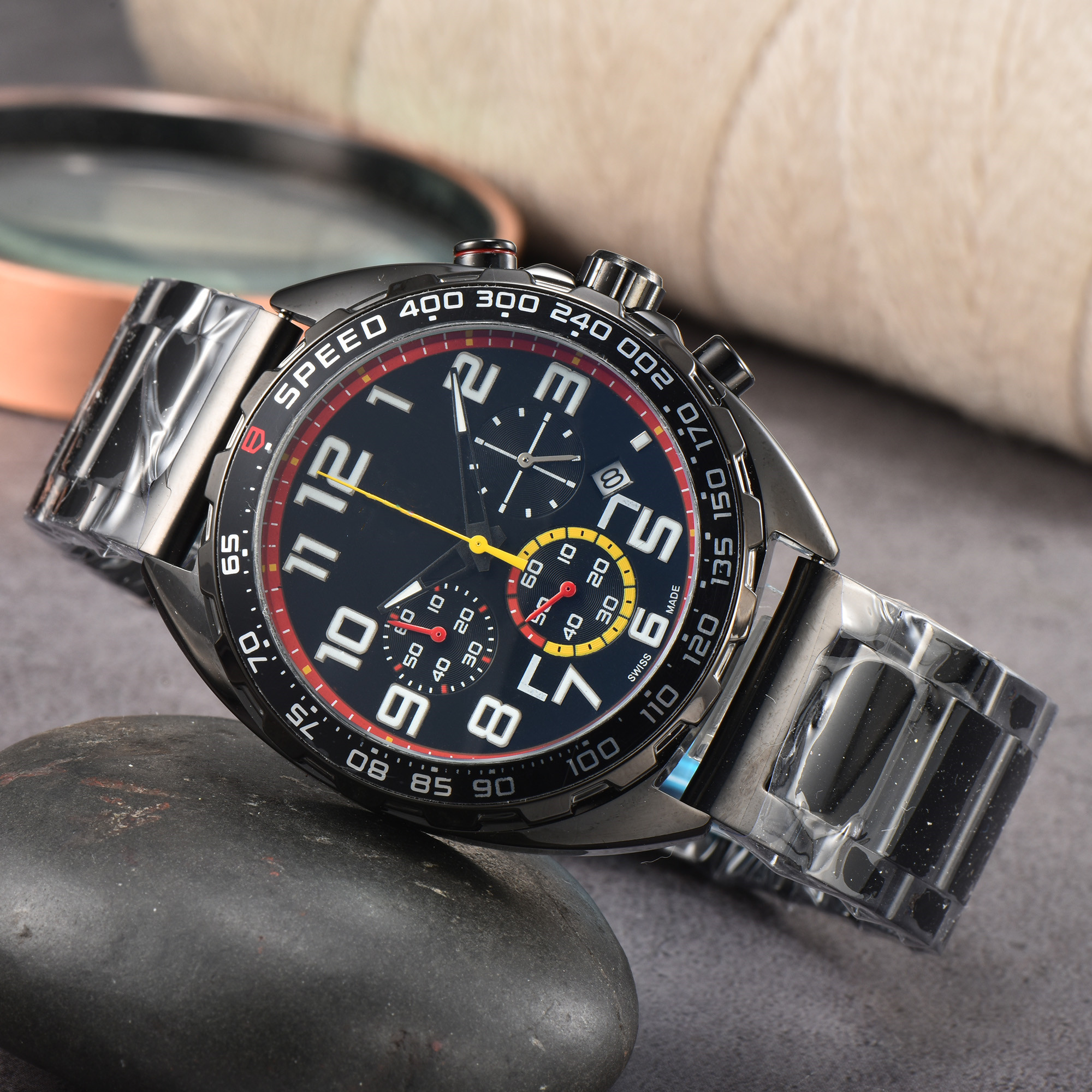 2023 Men's top luxury business watch multi-function timing quartz watch high-quality silicone watch band steel band TA, Gray
2023 Men's top luxury business watch multi-function timing quartz watch high-quality silicone watch band steel band TA, Gray