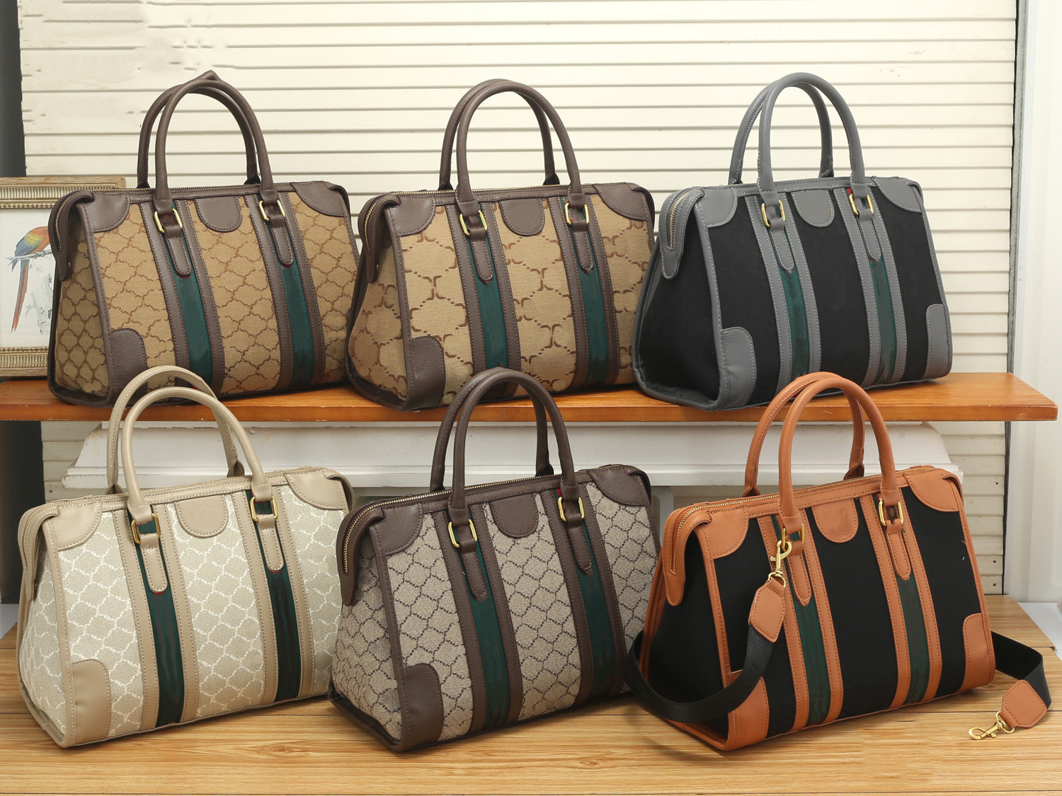 CC Bags BAULETTO Handbag Ophidia Designer Duffle Business Briefcase Canvas Strap Crossbody Shoulderbag Handle Red Green Web Trim Detachable Name Tag
CC Bags BAULETTO Handbag Ophidia Designer Duffle Business Briefcase Canvas Strap Crossbody Shoulderbag Handle Red Green Web Trim Detachable Name Tag