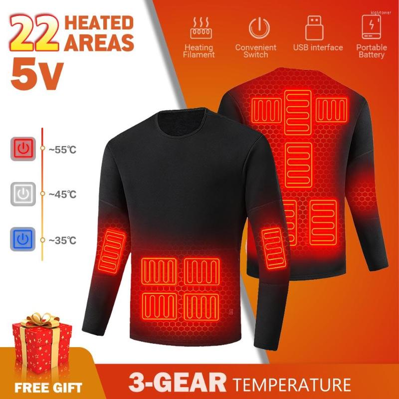 Motorcycle Apparel Winter Heating Padded Jacket USB Electric Underwear Fleece 22Areas Heated Vest Clothing
Motorcycle Apparel Winter Heating Padded Jacket USB Electric Underwear Fleece 22Areas Heated Vest Clothing