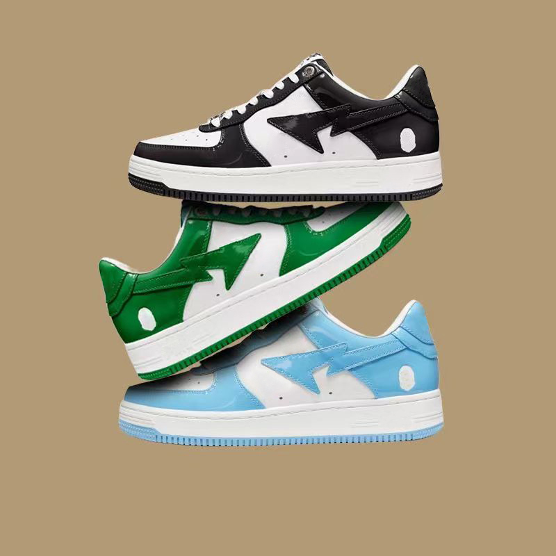 Designer Nigo Bapesta Sta Low Casual Shoes White Black Patent leather Bordeaux grey Comics green blue beige suede ABC Camo Green men women shoe sports sneakers, 10 grey green
Designer Nigo Bapesta Sta Low Casual Shoes White Black Patent leather Bordeaux grey Comics green blue beige suede ABC Camo Green men women shoe sports sneakers, 10 grey green