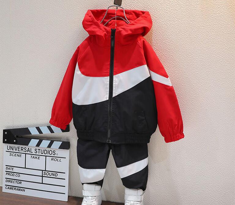 kids designer clothes boy girl Clothing Sets jacket windbreaker pants children coat, Red
kids designer clothes boy girl Clothing Sets jacket windbreaker pants children coat, Red