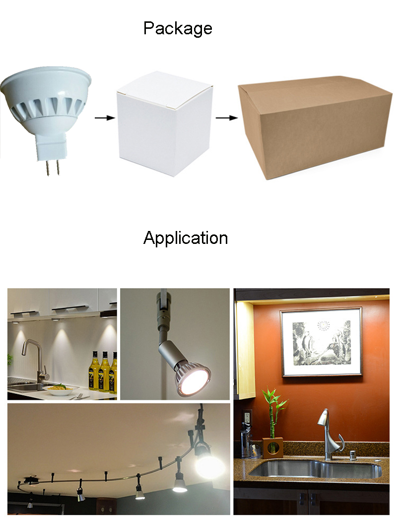 Dimmable LED Spotlight COB Light Bulbs E27 MR16 GU10 GU5.3 3W 5W Spotlight bulb 110V 220V Recessed Lighting