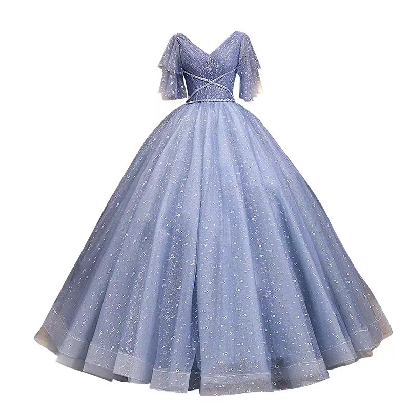 Crew Neckline Capped Sleeves Mother Of The Dresses Zipper Back Pleating Beads Stretch Satin Evening Gown Plus Size Customized Bride Wedding Dress 403