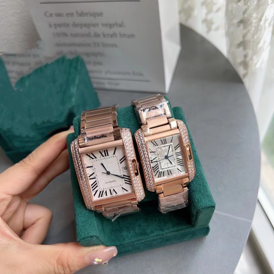 women men automatic mechanical diamond watch 316 steel 30mm 36mm lovers square designer watches 18k rose gold sapphire glass waterproof watch, Only package
women men automatic mechanical diamond watch 316 steel 30mm 36mm lovers square designer watches 18k rose gold sapphire glass waterproof watch, Only package