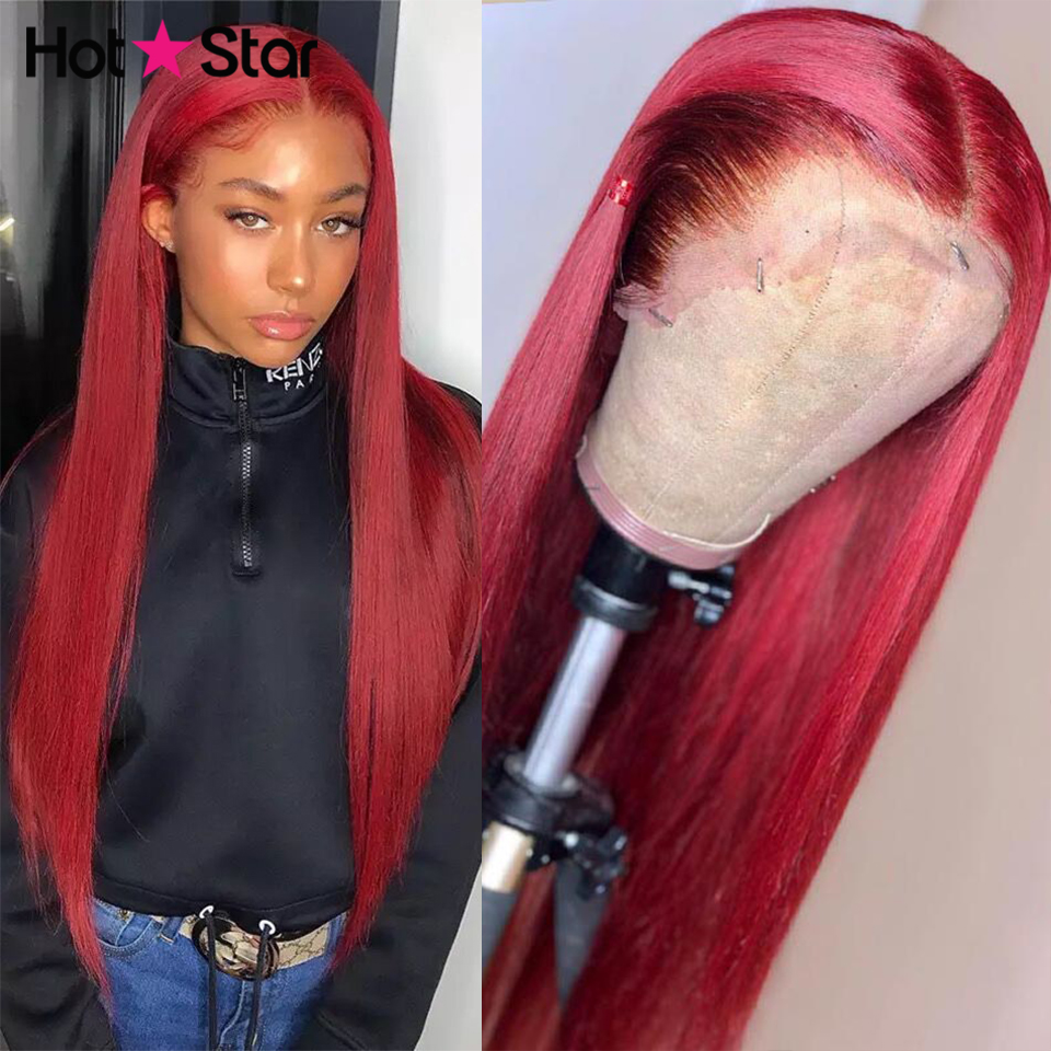 99J Burgundy Straight Lace Frontal Wig Pre Plucked Red 13X4 Lace Front Human Hair Wigs Brazilian Colored Human 150%, Others color
99J Burgundy Straight Lace Frontal Wig Pre Plucked Red 13X4 Lace Front Human Hair Wigs Brazilian Colored Human 150%, Others color