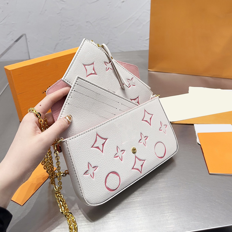 CC Bag Shoulder Bags Womens 3in1 Mahjong Multi Pochette Shoulder Bags Card Holder Wallet Purse Lipstick Cosmetic Case Gold Metal Chain Cross, Box
CC Bag Shoulder Bags Womens 3in1 Mahjong Multi Pochette Shoulder Bags Card Holder Wallet Purse Lipstick Cosmetic Case Gold Metal Chain Cross, Box
