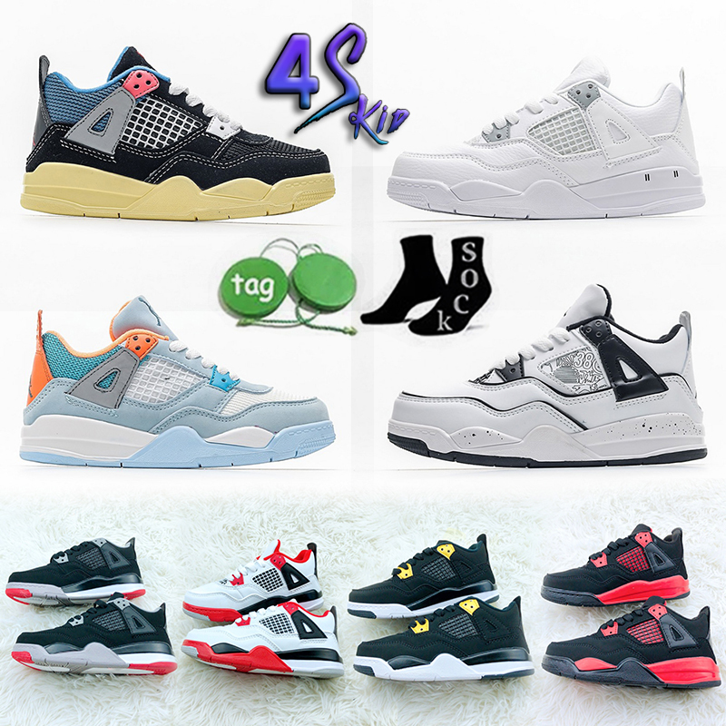Top quality Casual Shoes Kids Virgils UNI0N S Jumpman 4s Fire Red University Blue Motorsport IV Collaboration Bred Toddler Sneaker Sail Muslin Black 4
Top quality Casual Shoes Kids Virgils UNI0N S Jumpman 4s Fire Red University Blue Motorsport IV Collaboration Bred Toddler Sneaker Sail Muslin Black 4