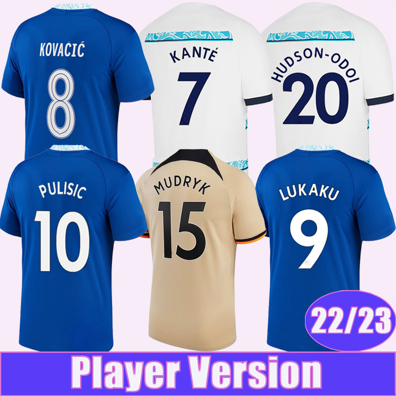 22 23 Player Version KANTE KOVACIC Soccer Jerseys LUKAKU PULISIC MENDY ZIYECH Home Blue Away 3rd Football Shirt Short Sleeve Uniforms, Qy9237 22 23 home no patch
22 23 Player Version KANTE KOVACIC Soccer Jerseys LUKAKU PULISIC MENDY ZIYECH Home Blue Away 3rd Football Shirt Short Sleeve Uniforms, Qy9237 22 23 home no patch