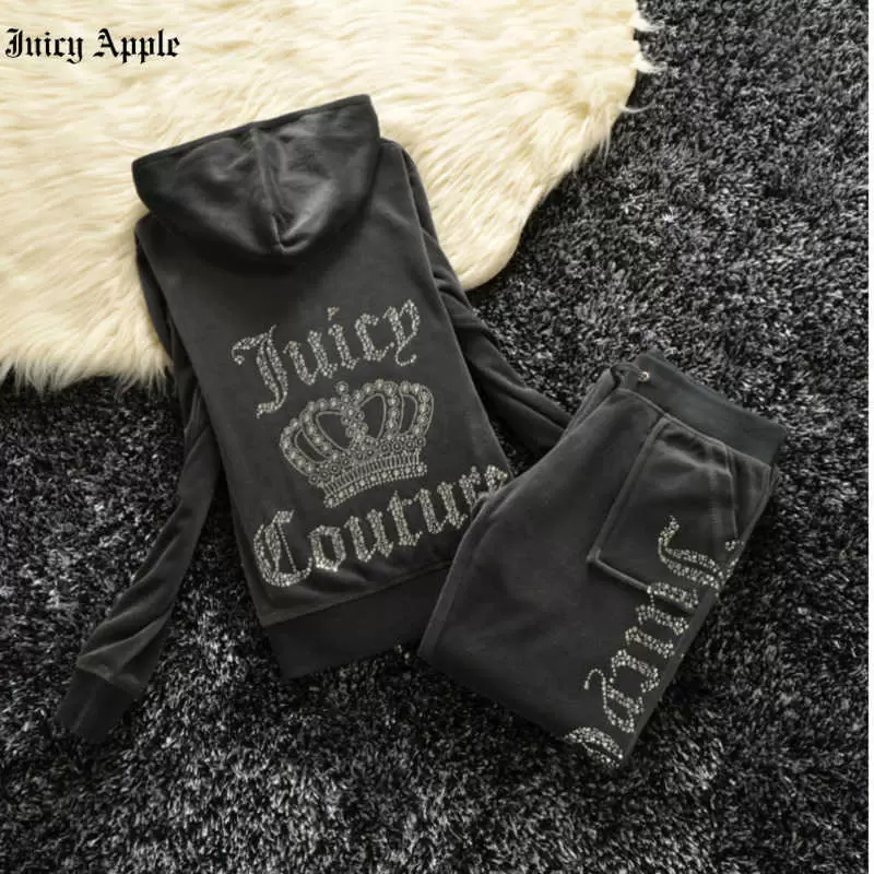 Tracksuits - Plush Velvet Tracksuit Womens Set: Cozy Hoodies and Pants Sets Women, High-End Sewing Suit, Lightweight for Daily Use C260312