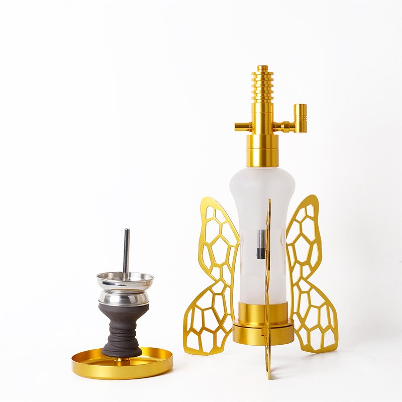 hookah bottle Arab hookahs Butterfly water pipe bong LED3 wings bar finished Shisha Aluminum alloy with glass single pipe
hookah bottle Arab hookahs Butterfly water pipe bong LED3 wings bar finished Shisha Aluminum alloy with glass single pipe