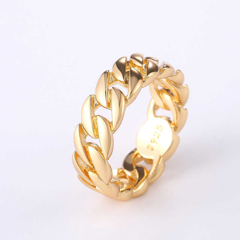 Band Rings SHUANGR Simple 925 Silver Ring for Men Punk Finger Rings Jewelry Engagement Anniversary Gift 2022 New G230213
