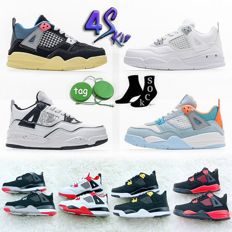 Solo 4 4s Kids Basketball Shoes Sneakers Violet Ore Midnight Navy Cool Grey Patent Starfish University Blue Oreo Bred Black Cat Dark Mocha women Sports Trainers
Solo 4 4s Kids Basketball Shoes Sneakers Violet Ore Midnight Navy Cool Grey Patent Starfish University Blue Oreo Bred Black Cat Dark Mocha women Sports Trainers